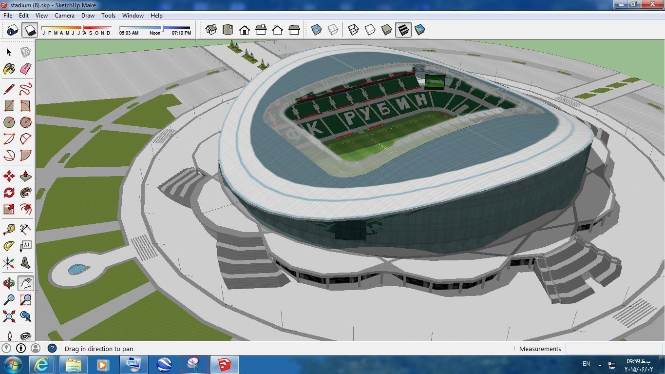 Pack 16 Stadium SKP 3D model_15