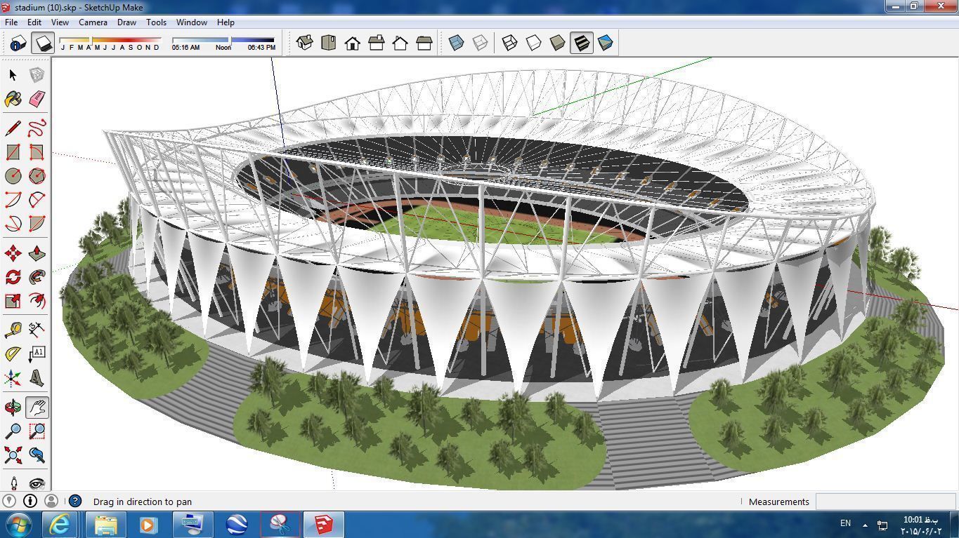 Pack 16 Stadium SKP 3D model_2