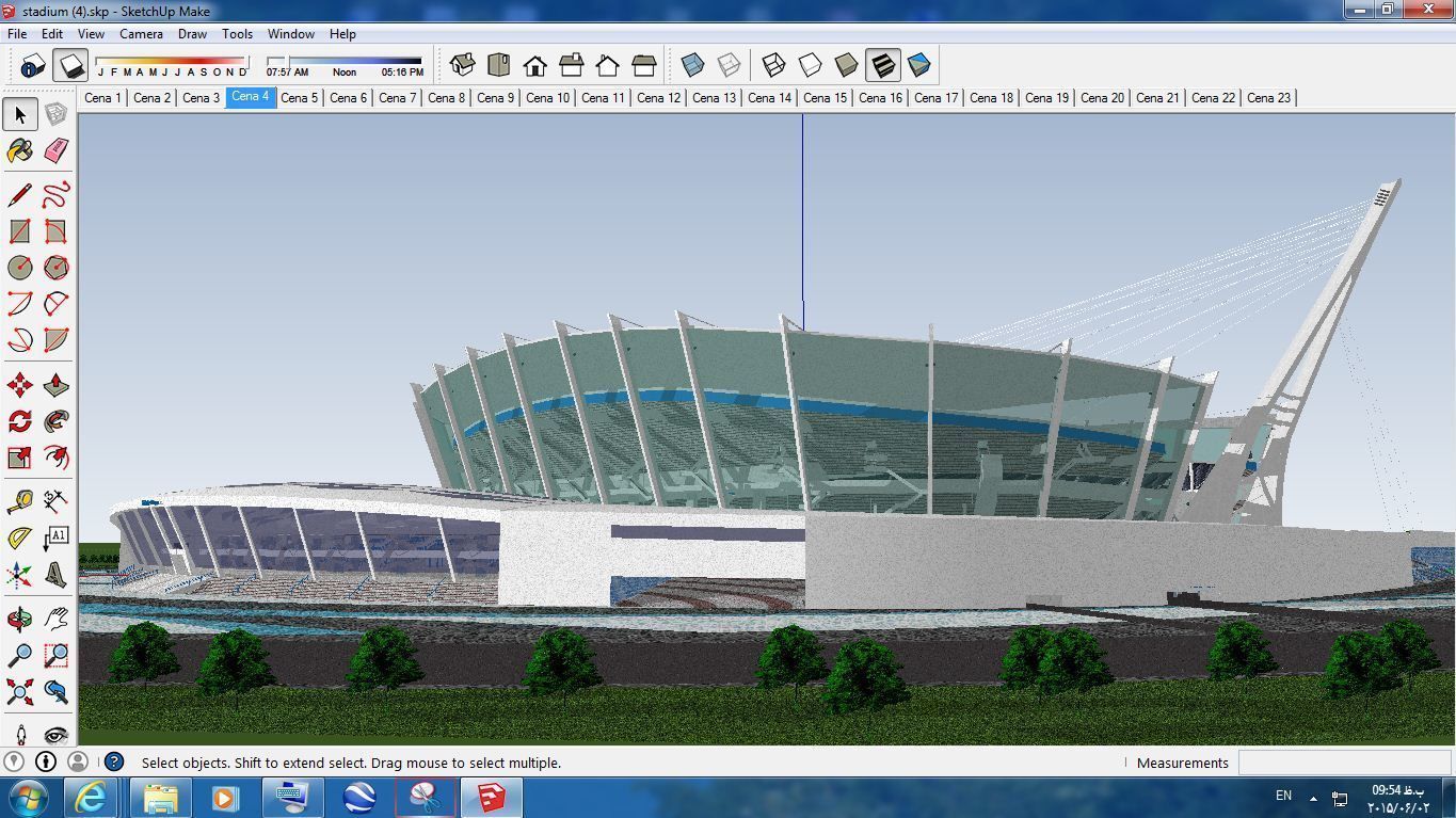 Pack 16 Stadium SKP 3D model_11