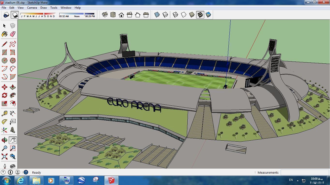 Pack 16 Stadium SKP 3D model_16