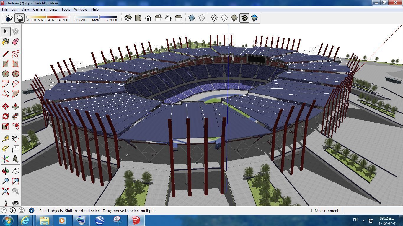 Pack 16 Stadium SKP 3D model_9