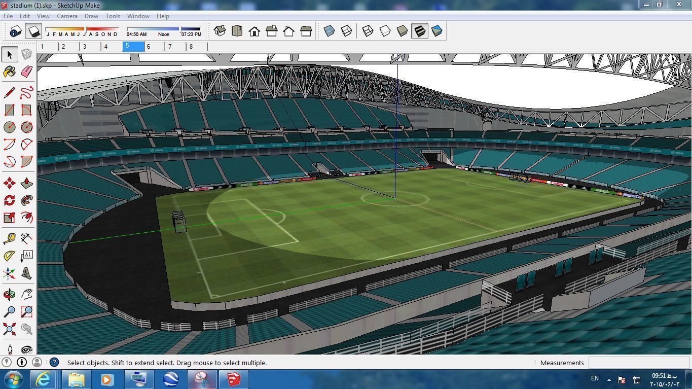 Pack 16 Stadium SKP 3D model_1
