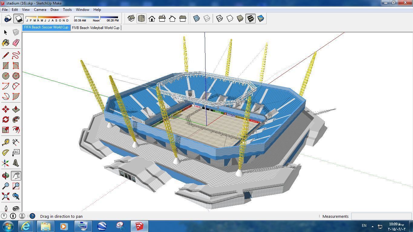 Pack 16 Stadium SKP 3D model_8