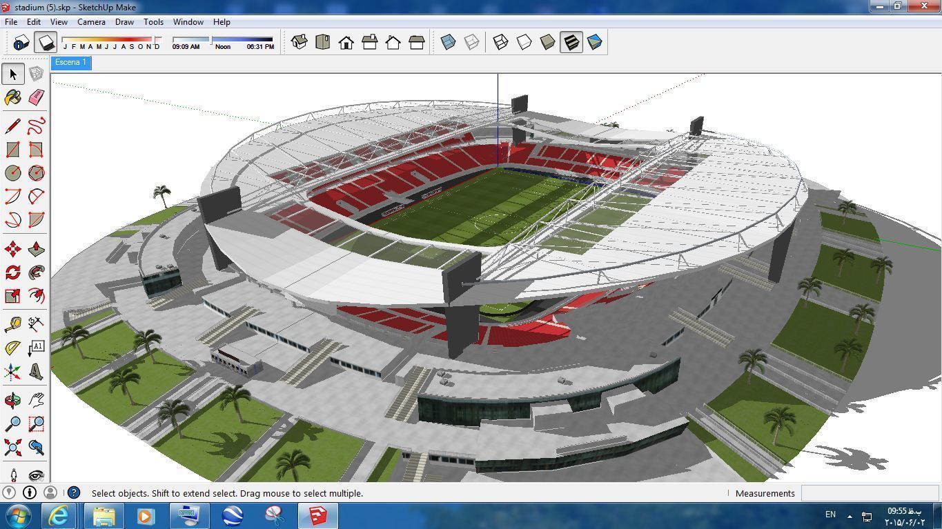 Pack 16 Stadium SKP 3D model_12