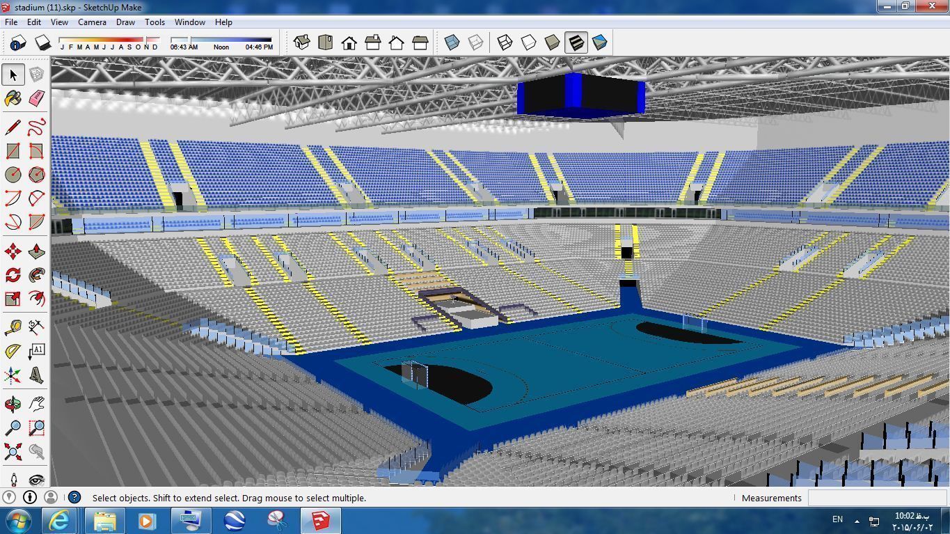 Pack 16 Stadium SKP 3D model_3