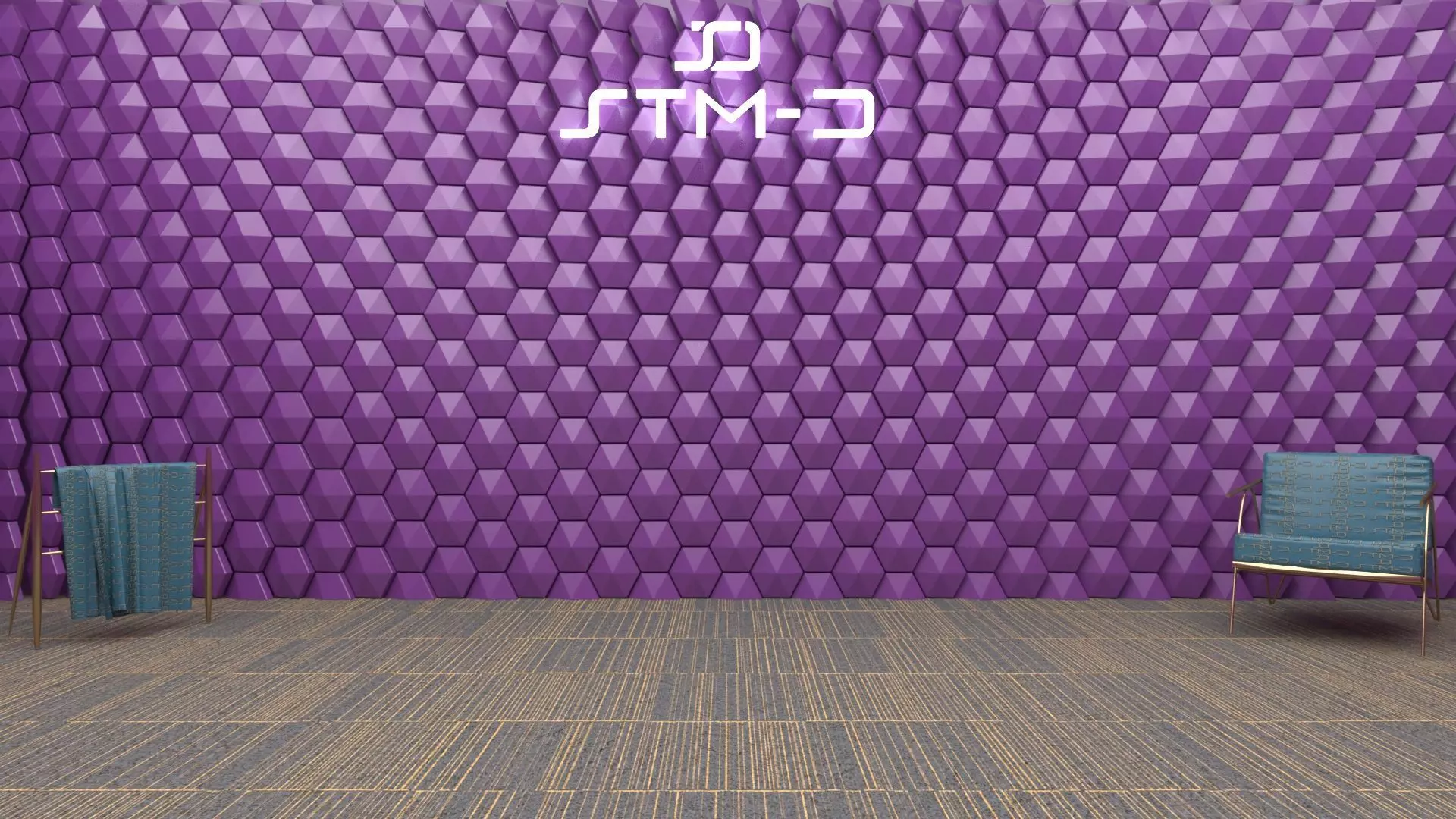 STM-D hexagon wall parametric model 220 3D model_0