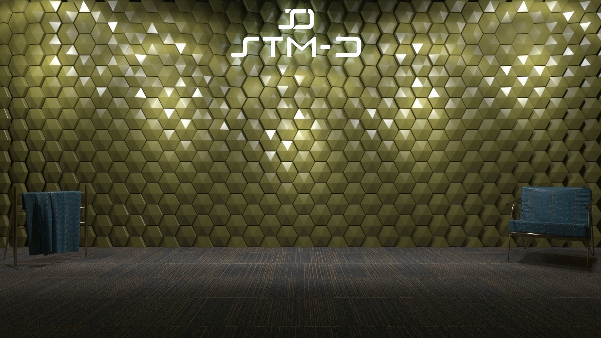 STM-D hexagon wall parametric model 220 3D model_2