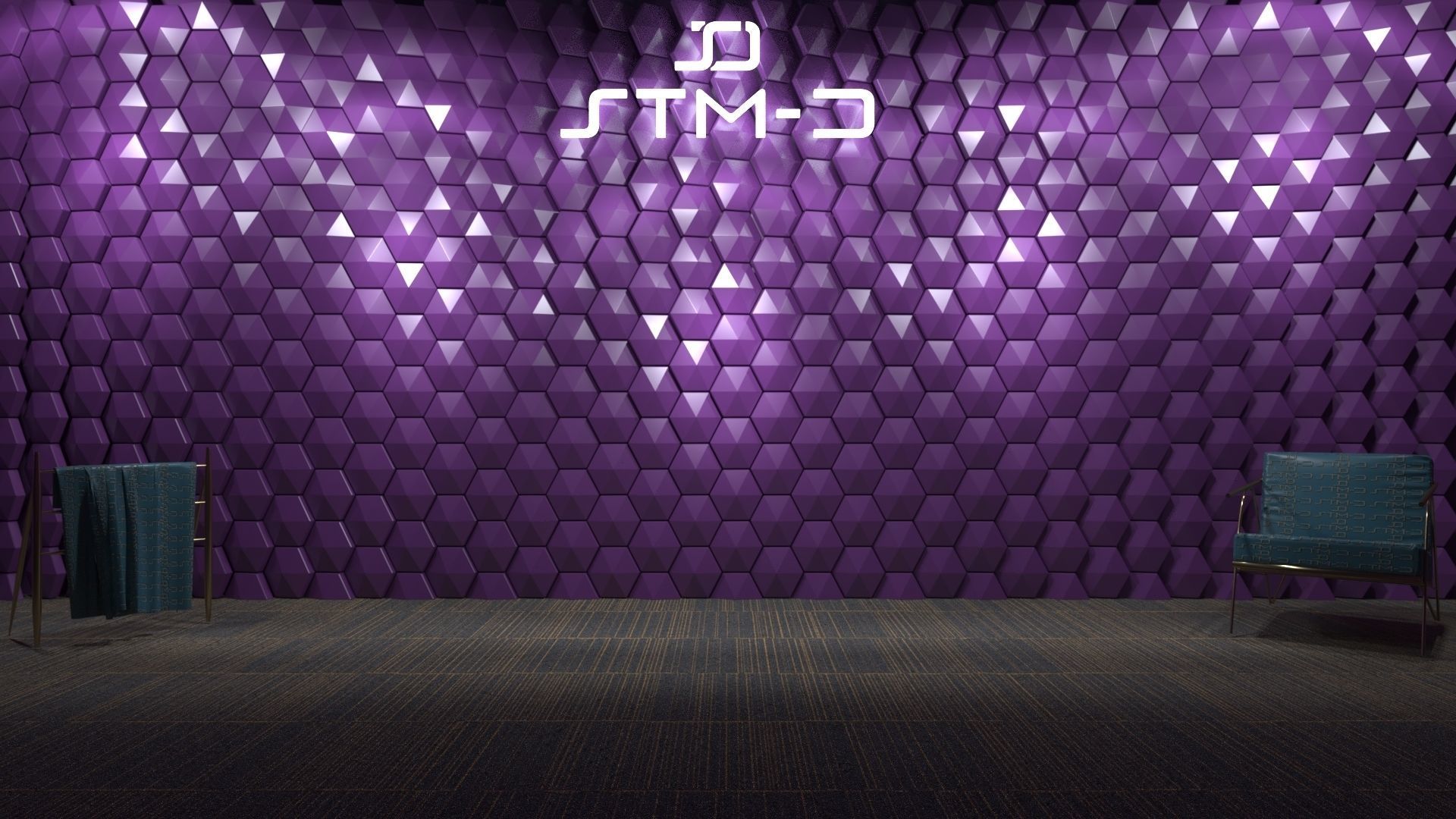 STM-D hexagon wall parametric model 220 3D model_4
