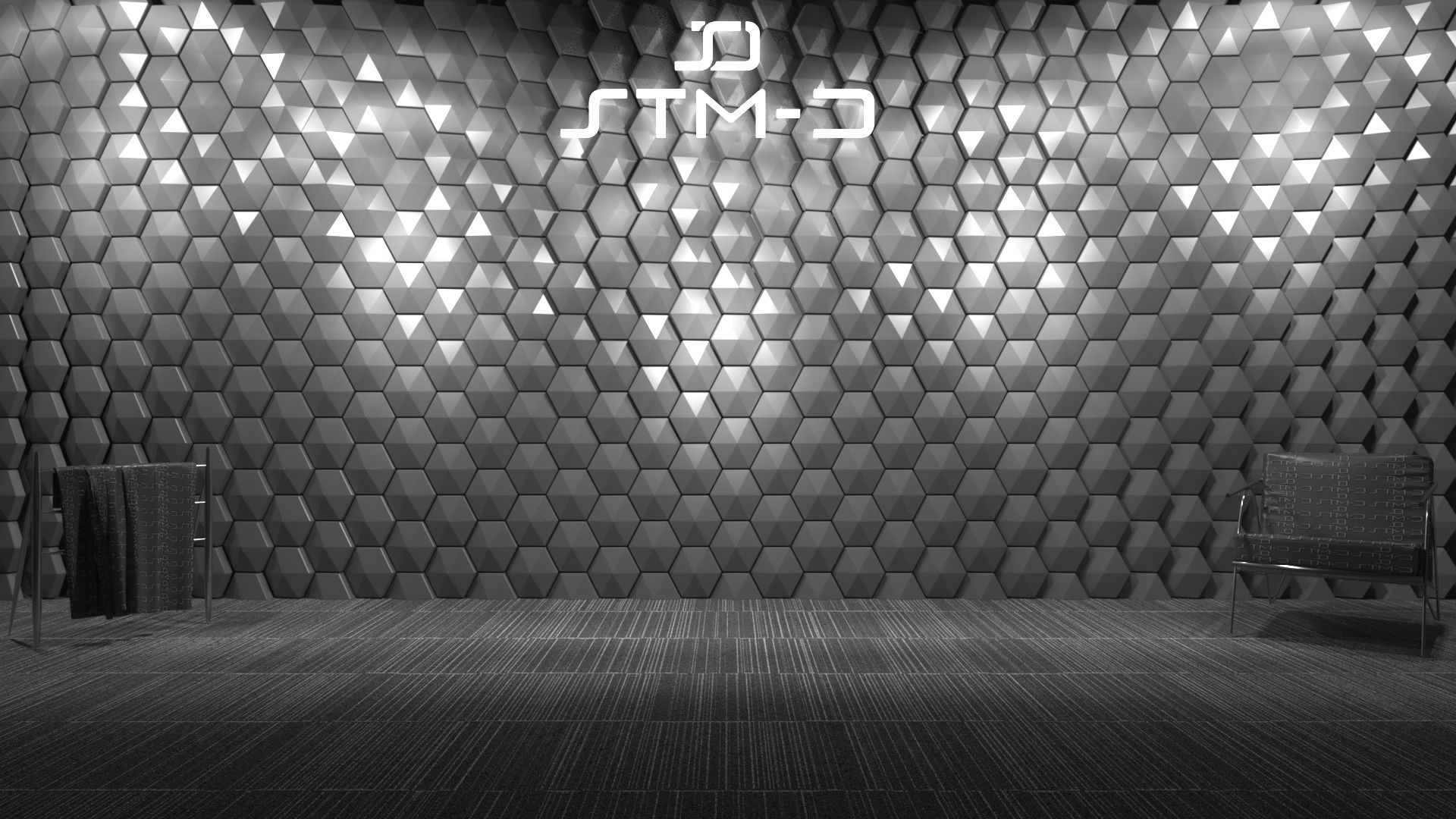 STM-D hexagon wall parametric model 220 3D model_6