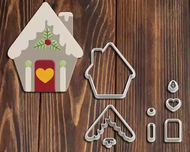 CHRISTMAS CUTTERS - CHRISTMAS HOUSE MODEL 3D print model