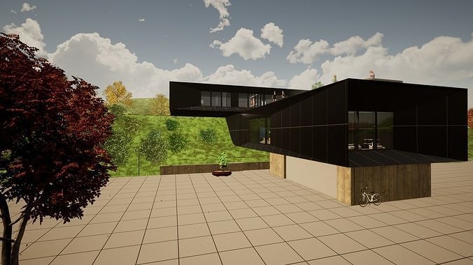 modern villa 3D model