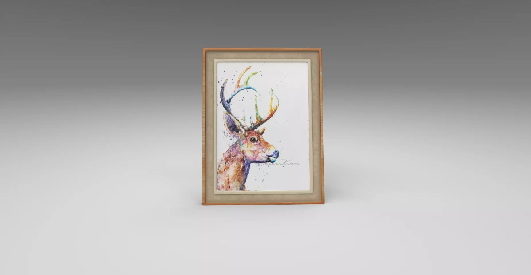 Photo frame Low-poly 3D model