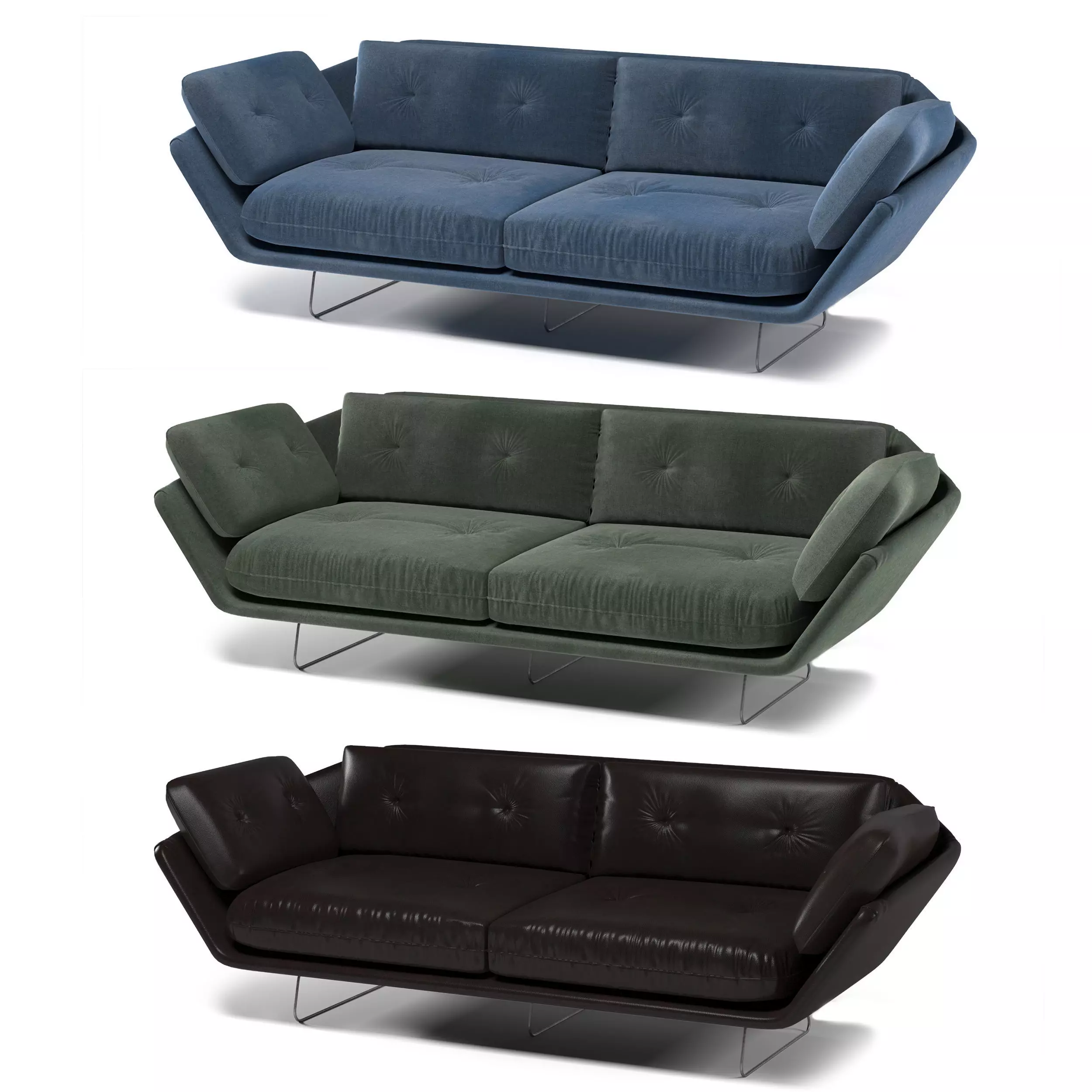 Saba sofa 3D model_0