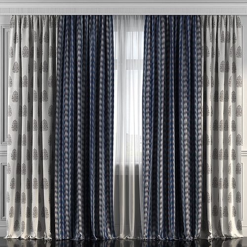Curtain Set 223 3D model