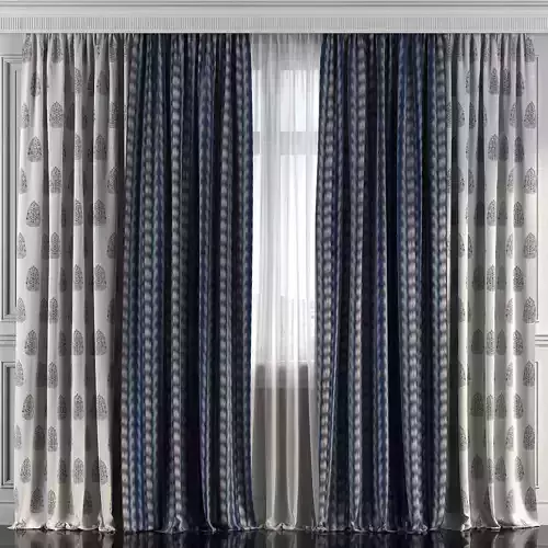 Curtain Set 223 3D model
