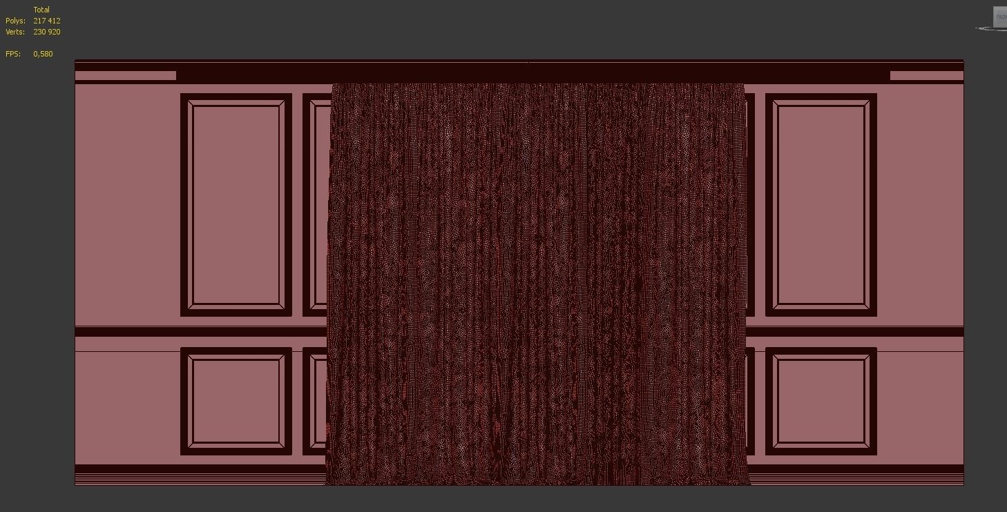 Curtain Set 225 3D model_4