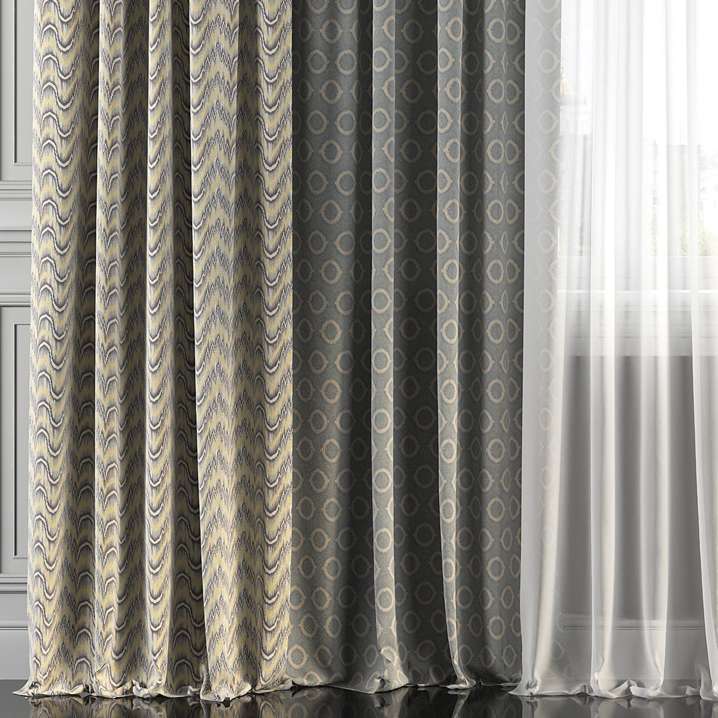 Curtain Set 225 3D model_2