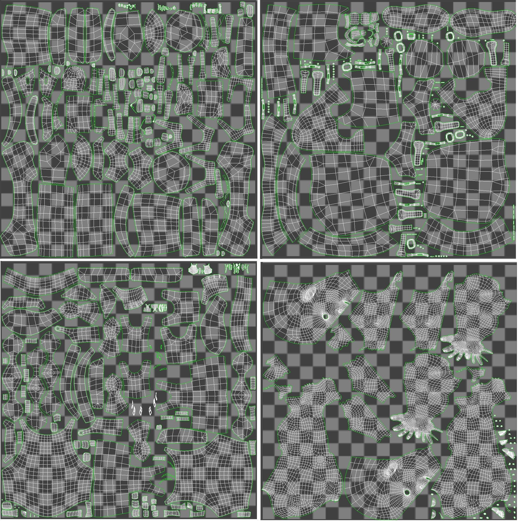 Dark Medieval Knight Warrior PBR VR AR Low-poly 3D model_30