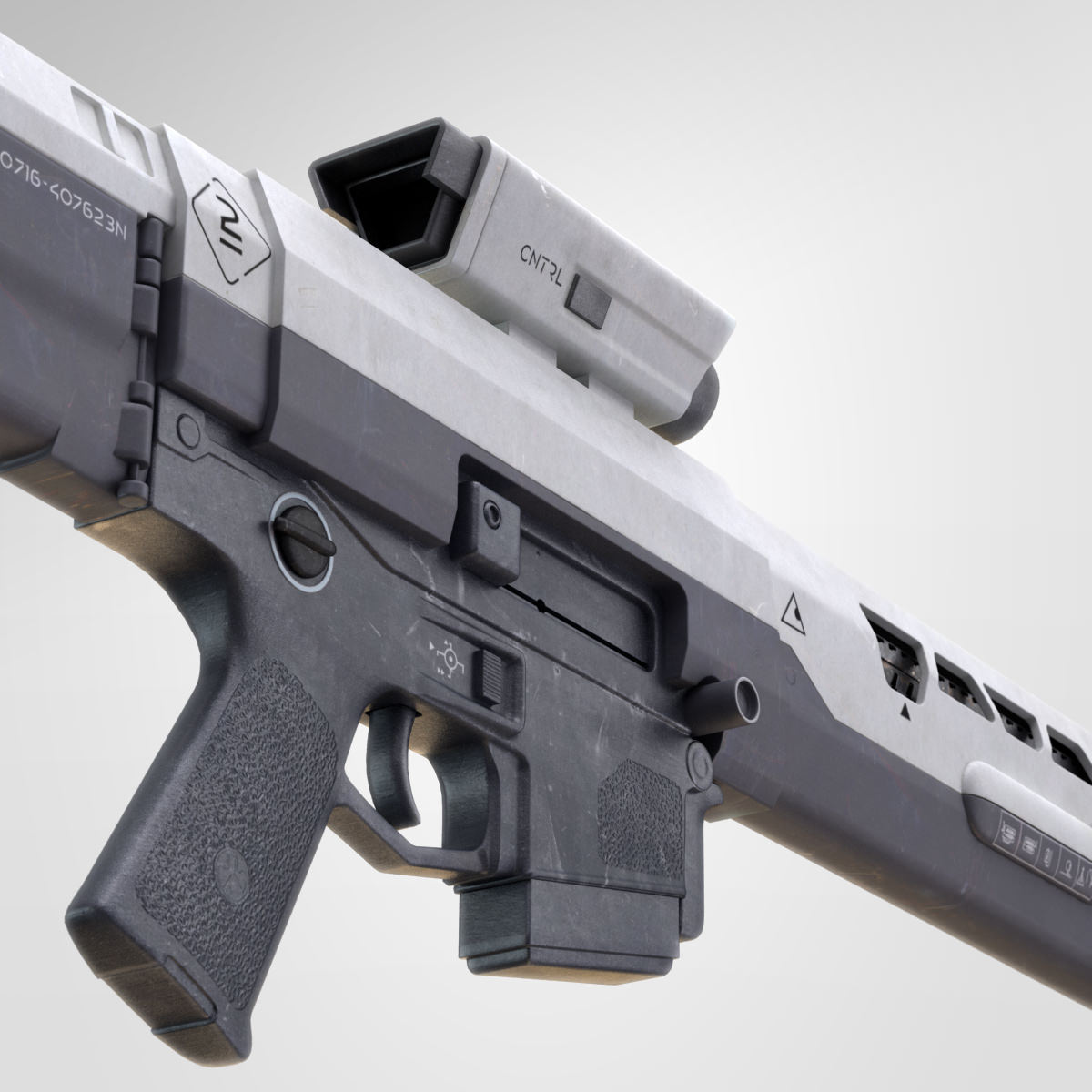 Oblivion Rifle 3D model_8