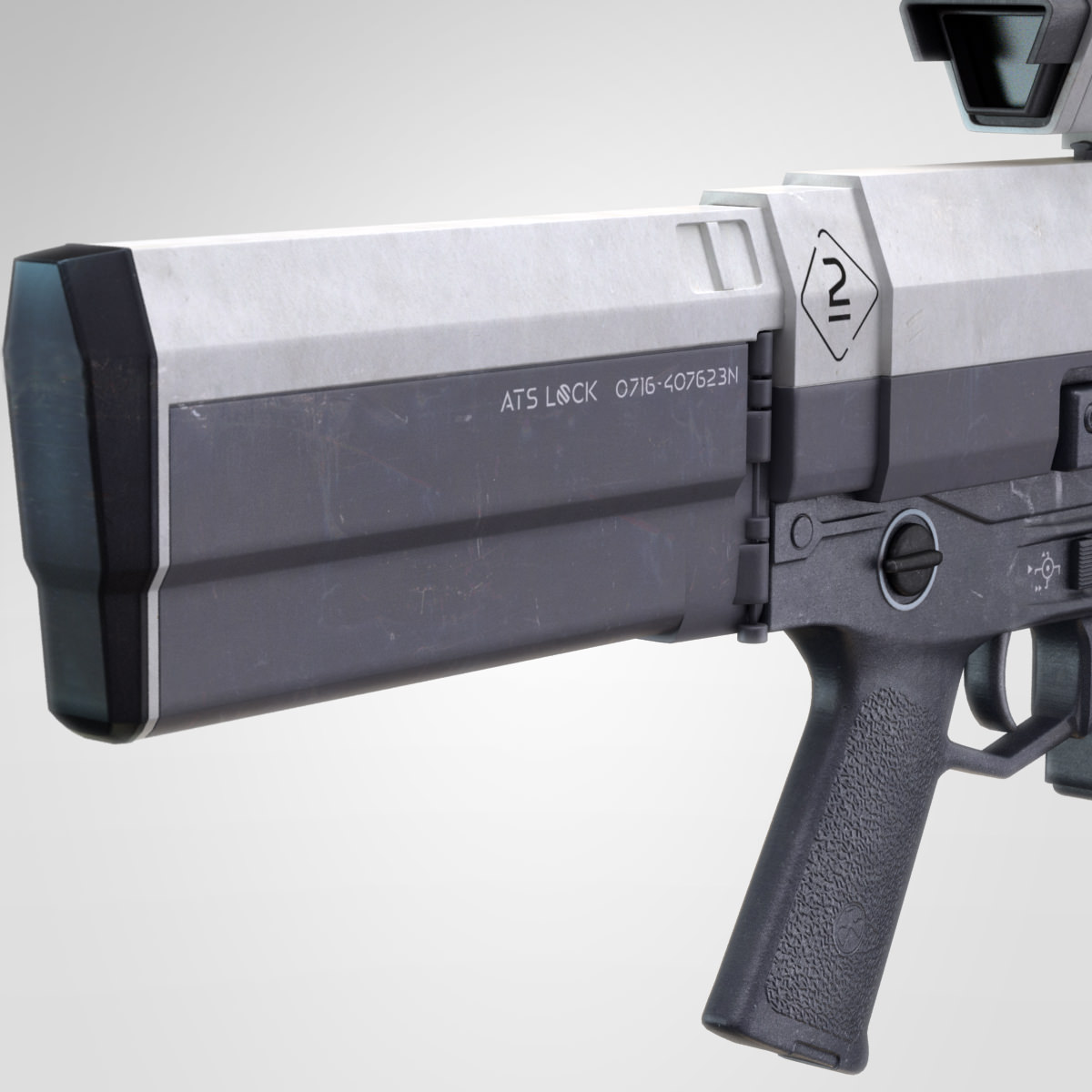Oblivion Rifle 3D model_7