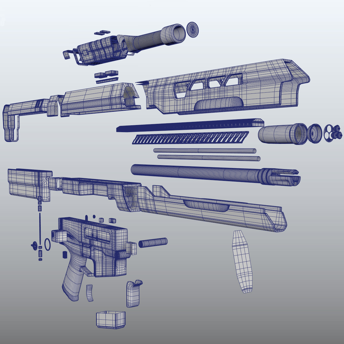 Oblivion Rifle 3D model_16