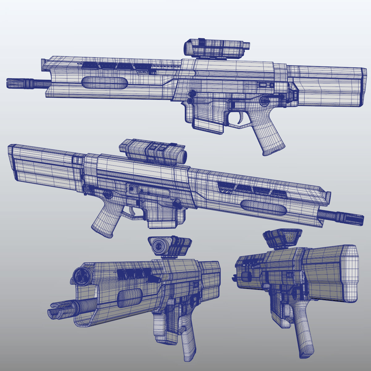 Oblivion Rifle 3D model_15
