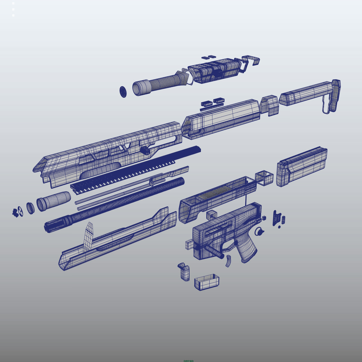 Oblivion Rifle 3D model_14