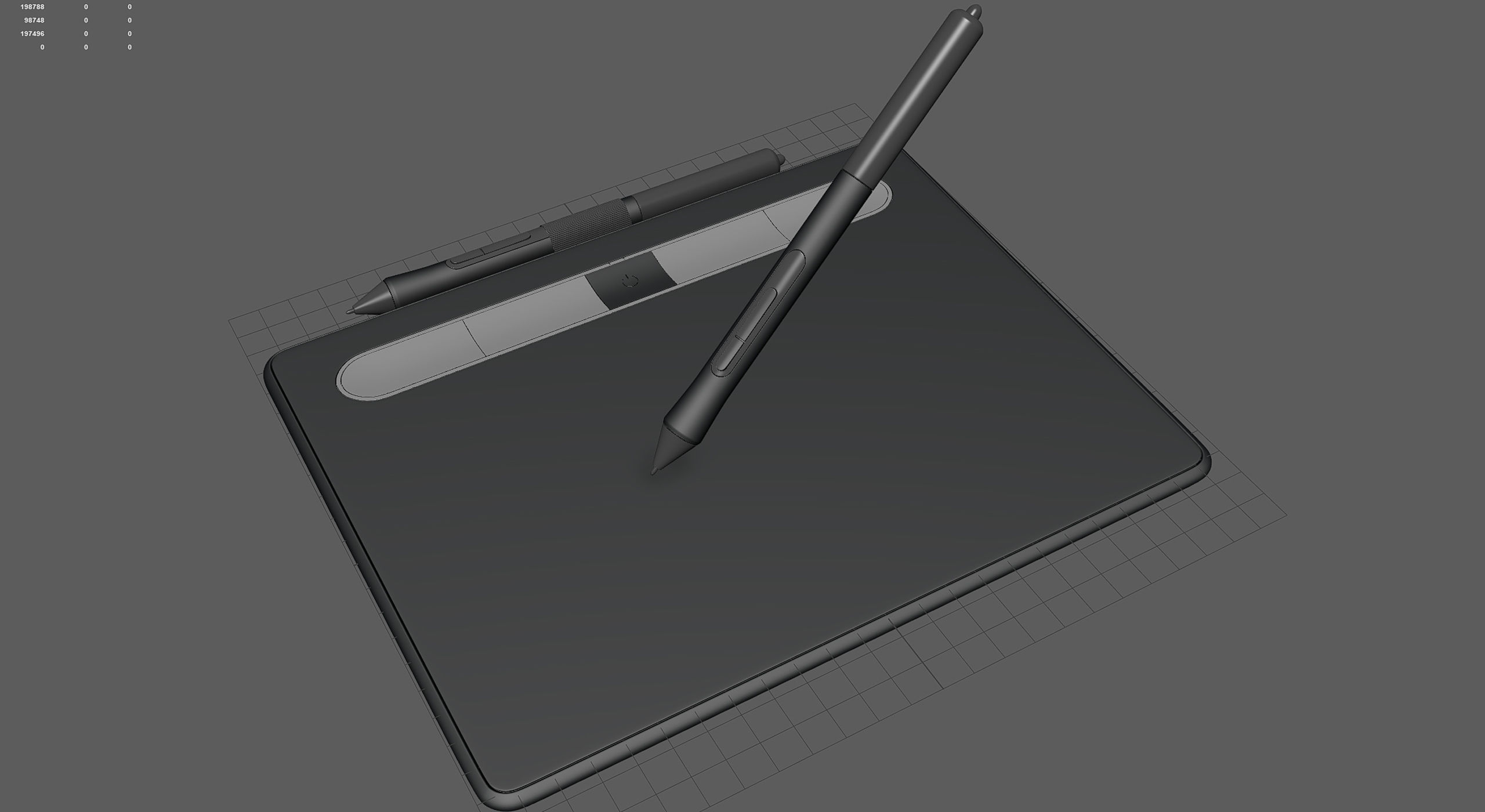 Graphic Tablet 3D model_3