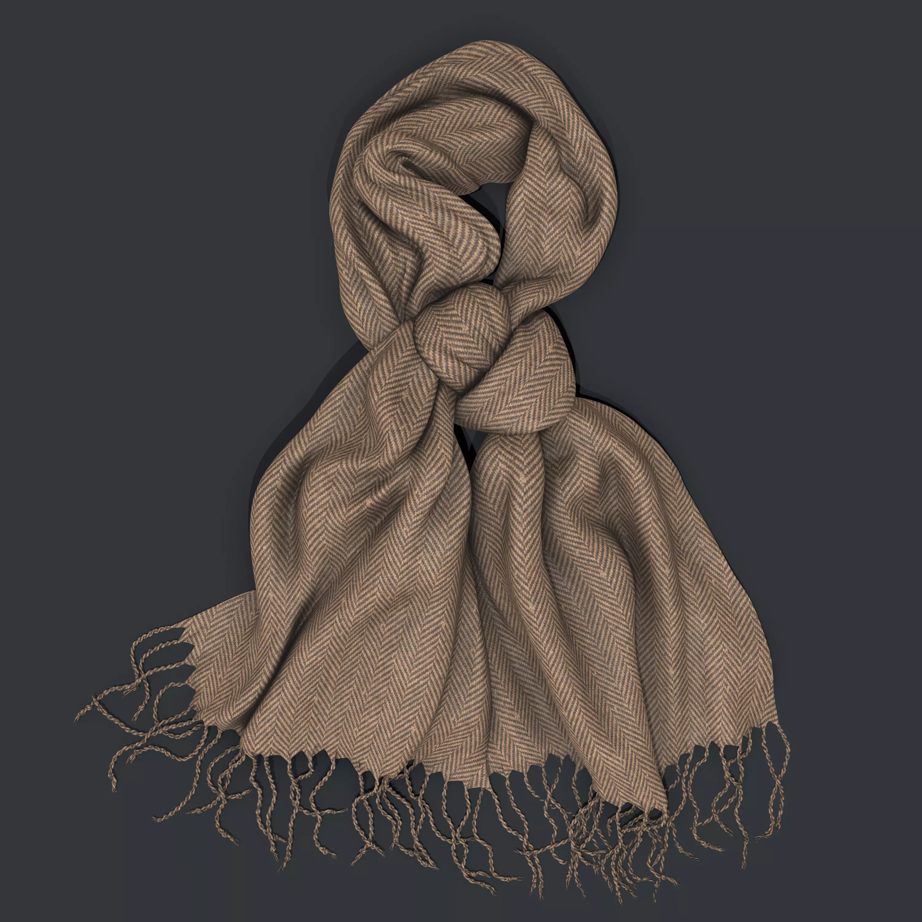 Tweed Scarf 3D model