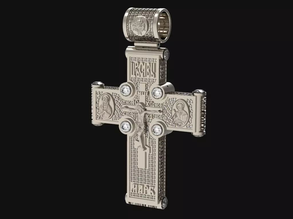 CROSS WITH PRAYER N - 180 3D print model_0