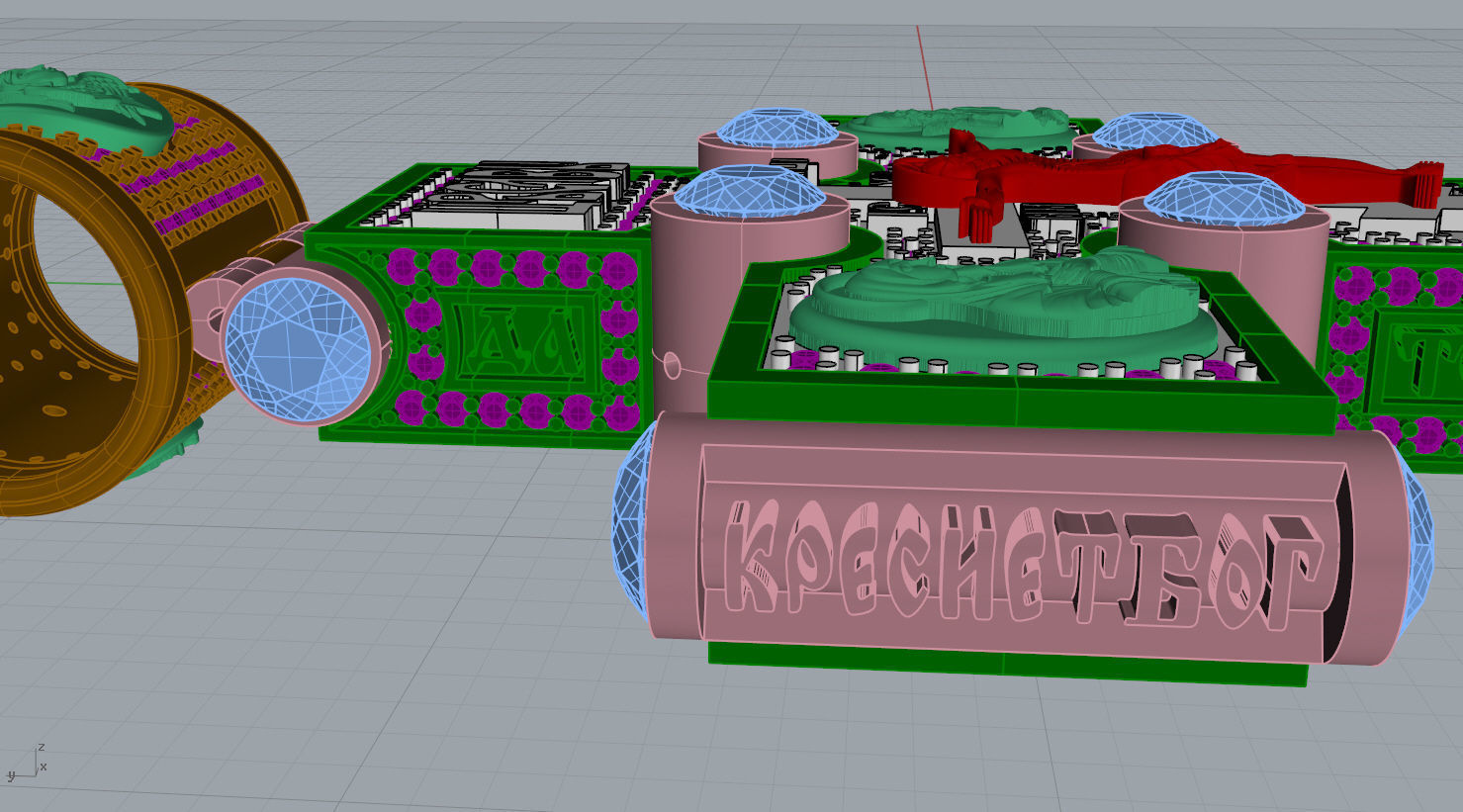 CROSS WITH PRAYER N - 180 3D print model_9