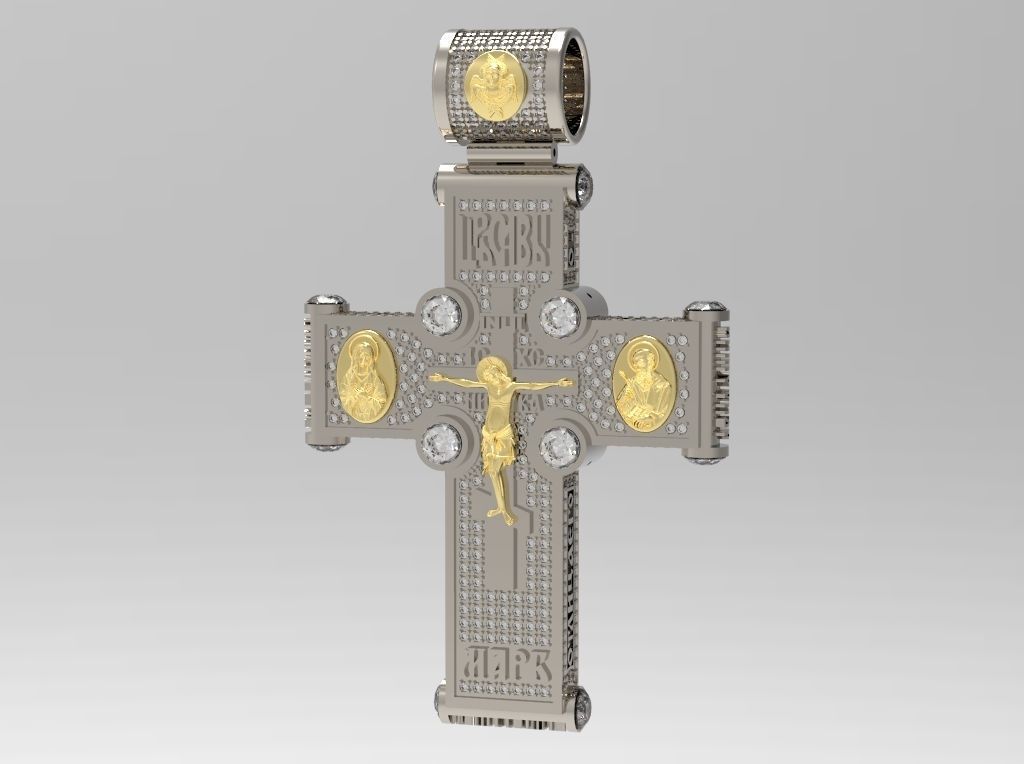 CROSS WITH PRAYER N - 180 3D print model_3