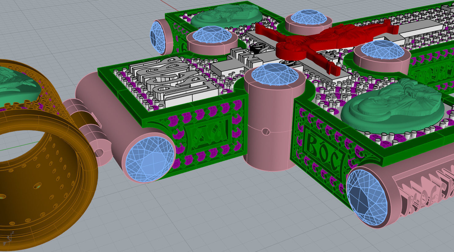 CROSS WITH PRAYER N - 180 3D print model_8