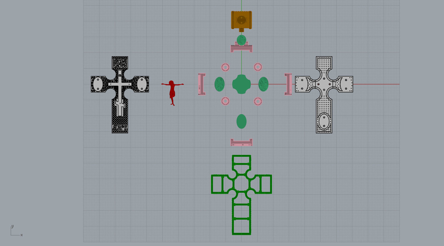 CROSS WITH PRAYER N - 180 3D print model_19