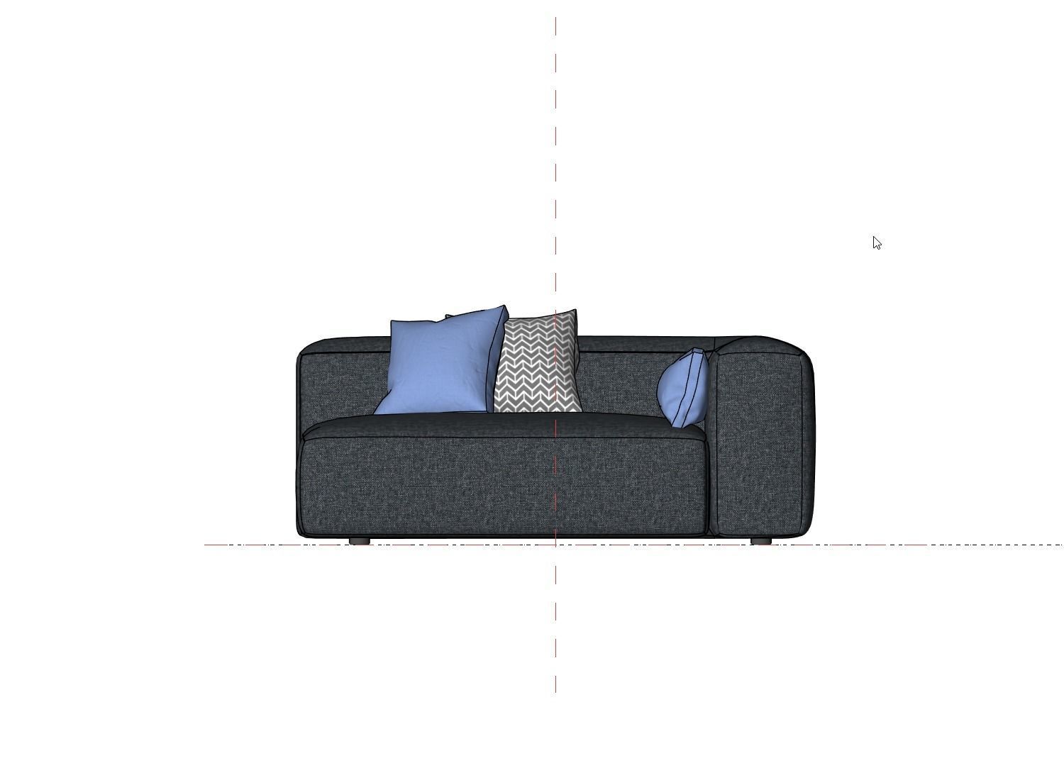 2-Piece Revit Sofa Family 3D model_20