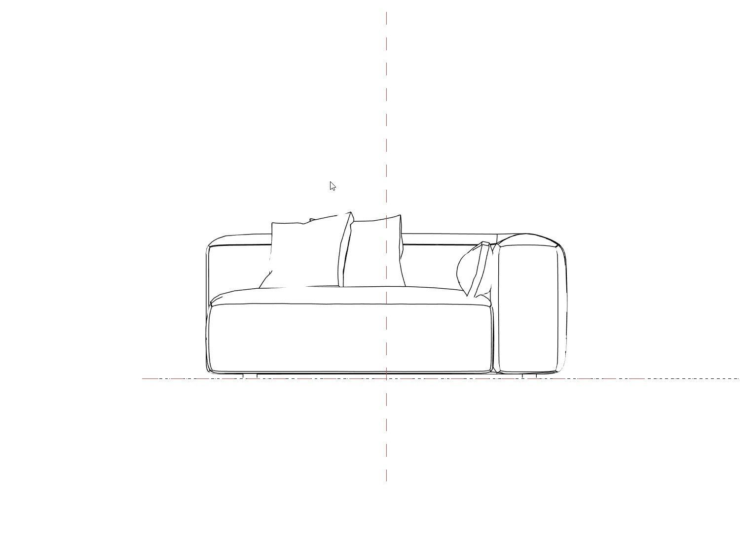 2-Piece Revit Sofa Family 3D model_19