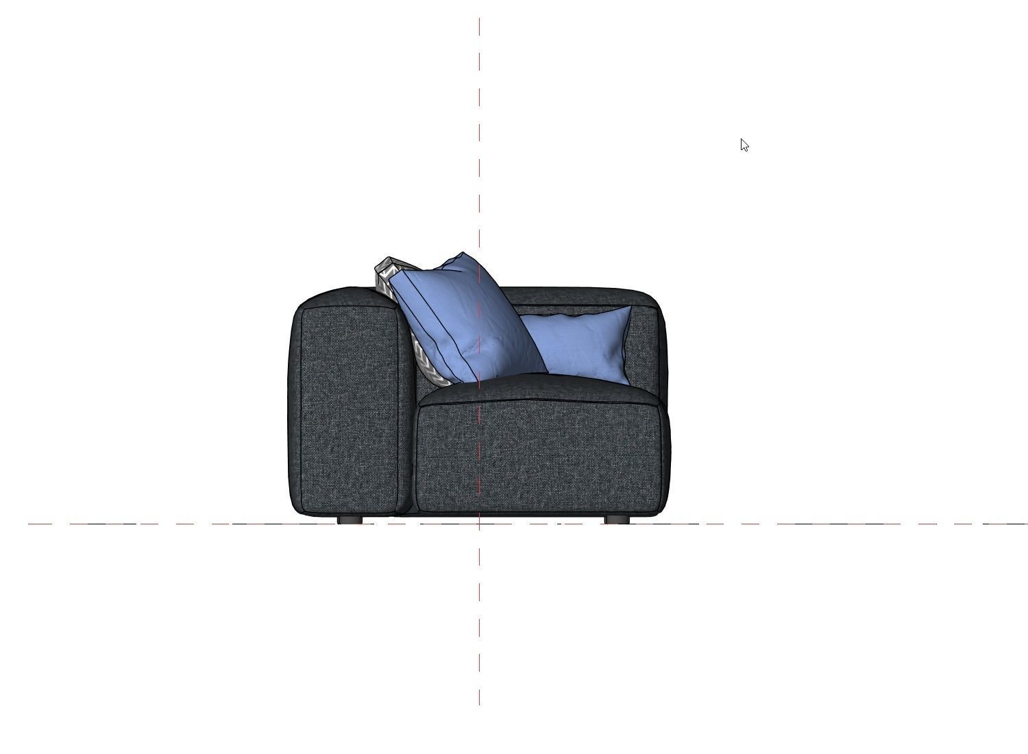 2-Piece Revit Sofa Family 3D model_22