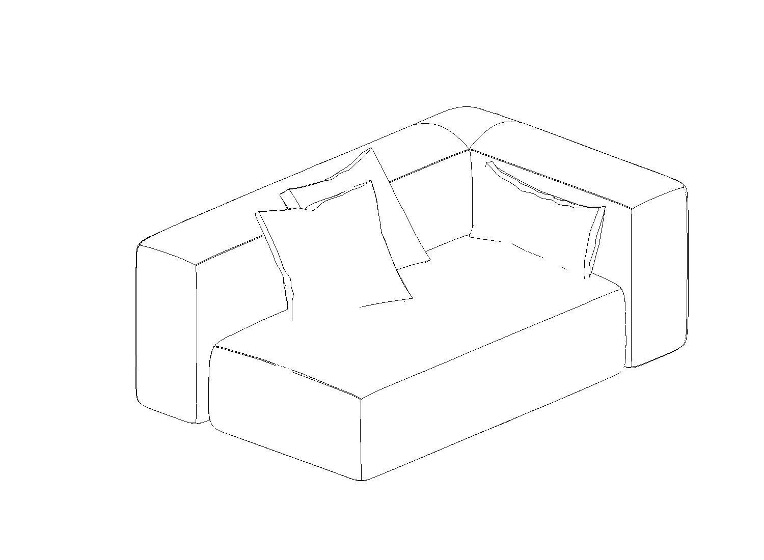 2-Piece Revit Sofa Family 3D model_27