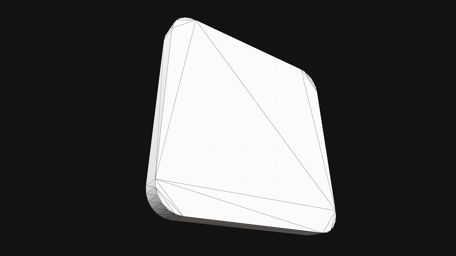 Wall Clock Low-poly 3D model_11