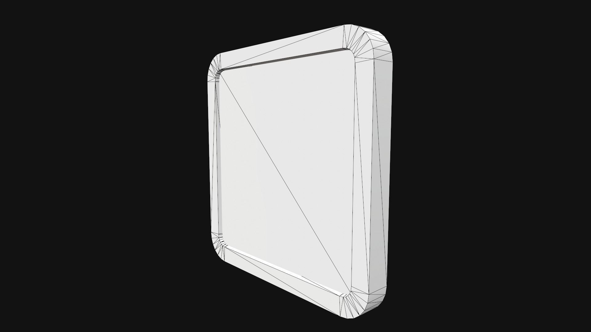 Wall Clock Low-poly 3D model_12