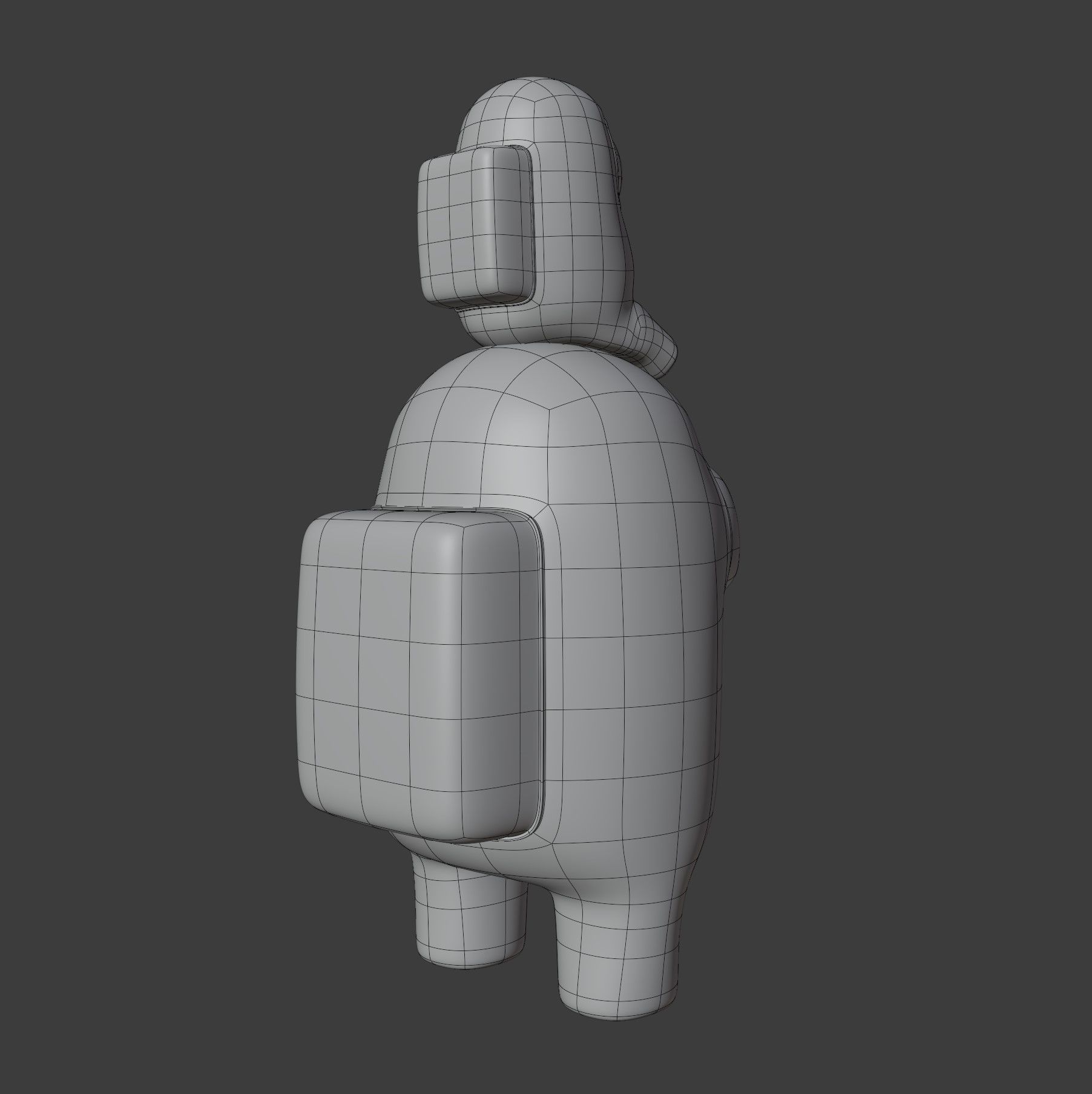 Among Us Mini Crewmate Character 3D model_14