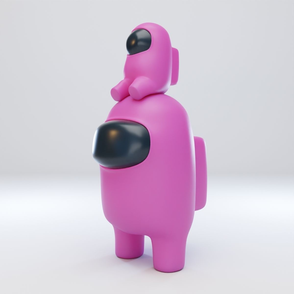 Among Us Mini Crewmate Character 3D model_2