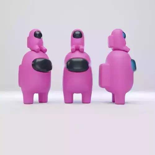 Among Us Mini Crewmate Character 3D model