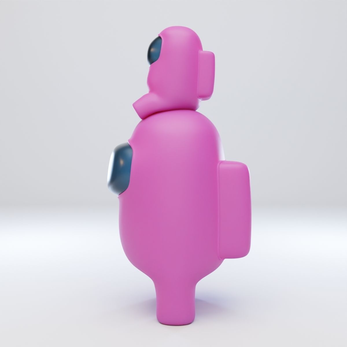 Among Us Mini Crewmate Character 3D model_3