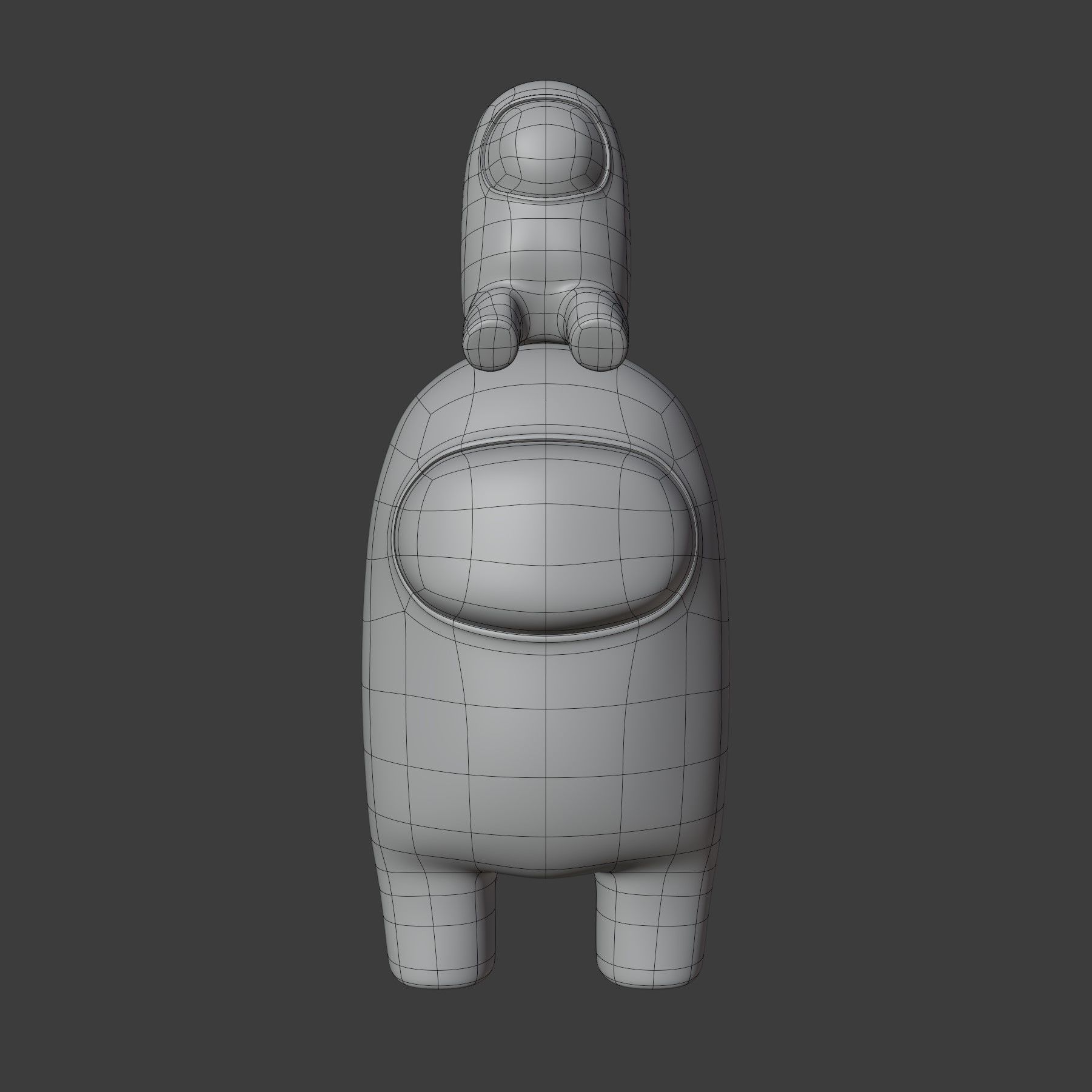 Among Us Mini Crewmate Character 3D model_9