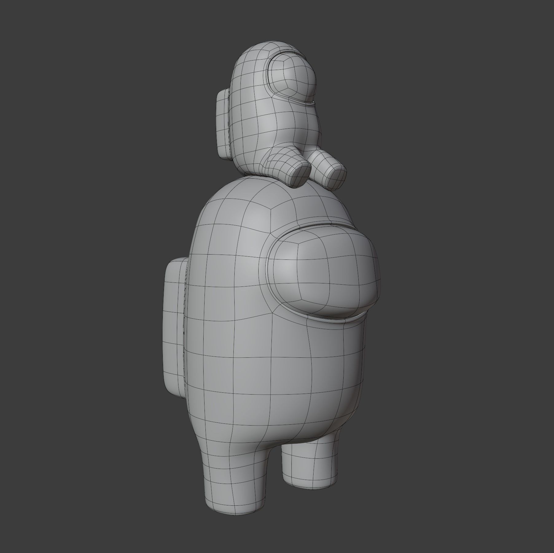 Among Us Mini Crewmate Character 3D model_16