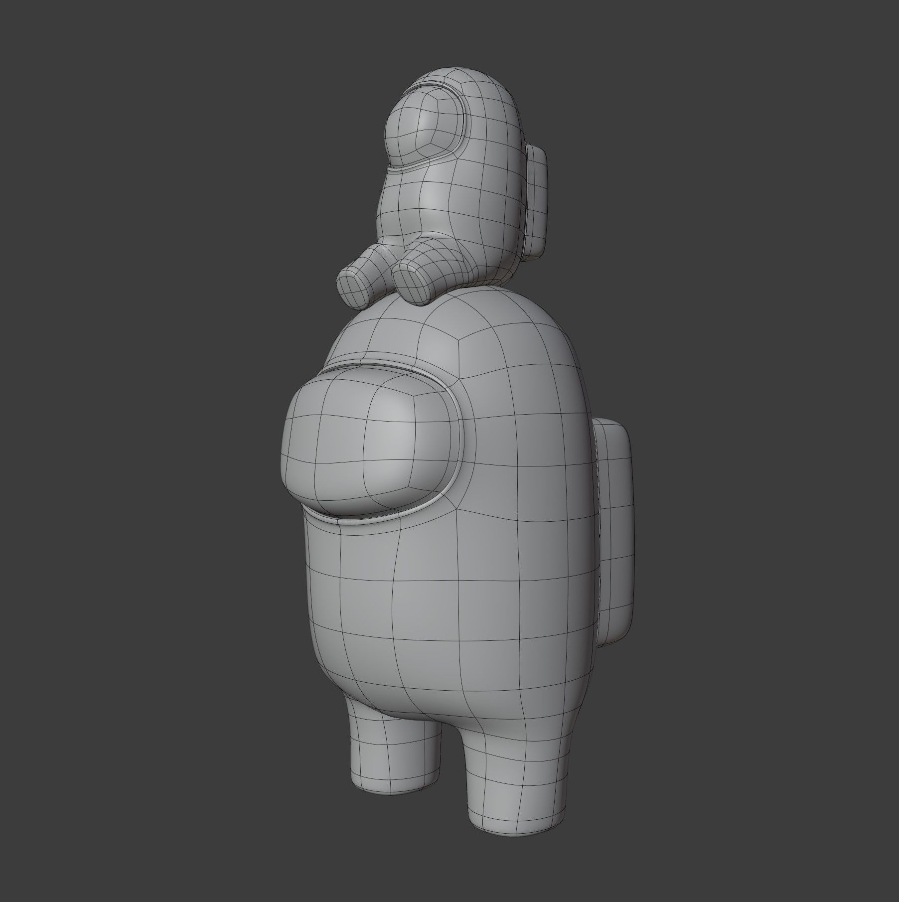 Among Us Mini Crewmate Character 3D model_10