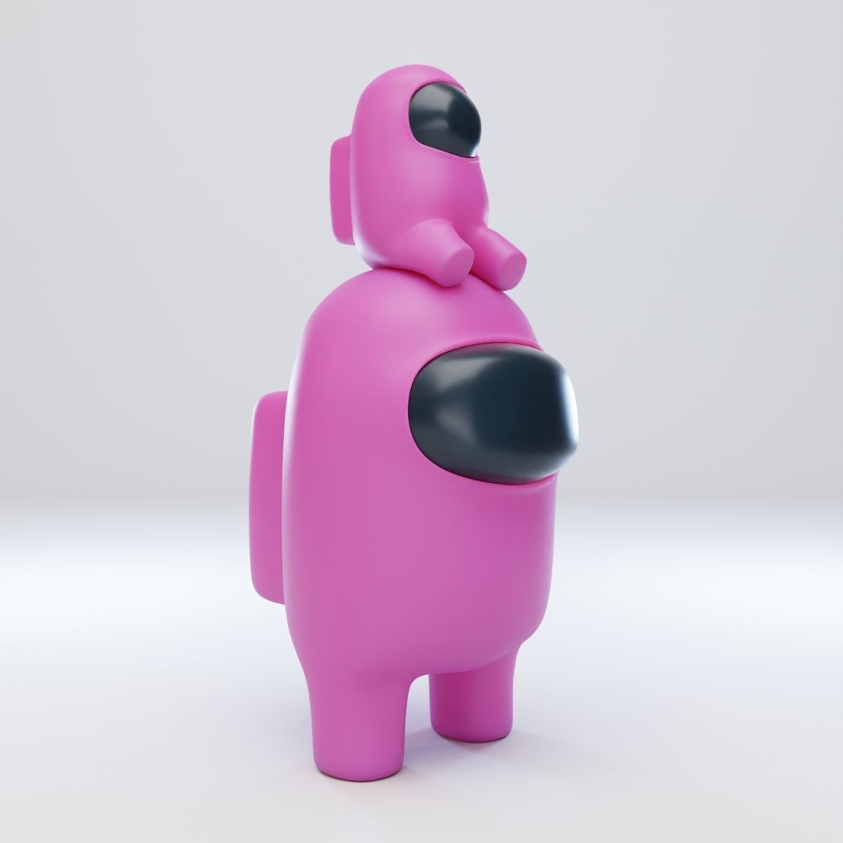 Among Us Mini Crewmate Character 3D model_8