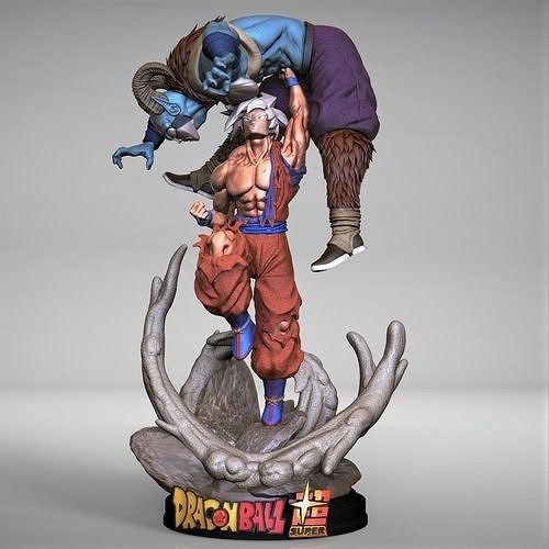 Goku UI VS Moro 3D print model