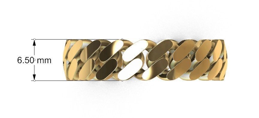 CUBAN RING SIZE 12 USA 3D print model_3